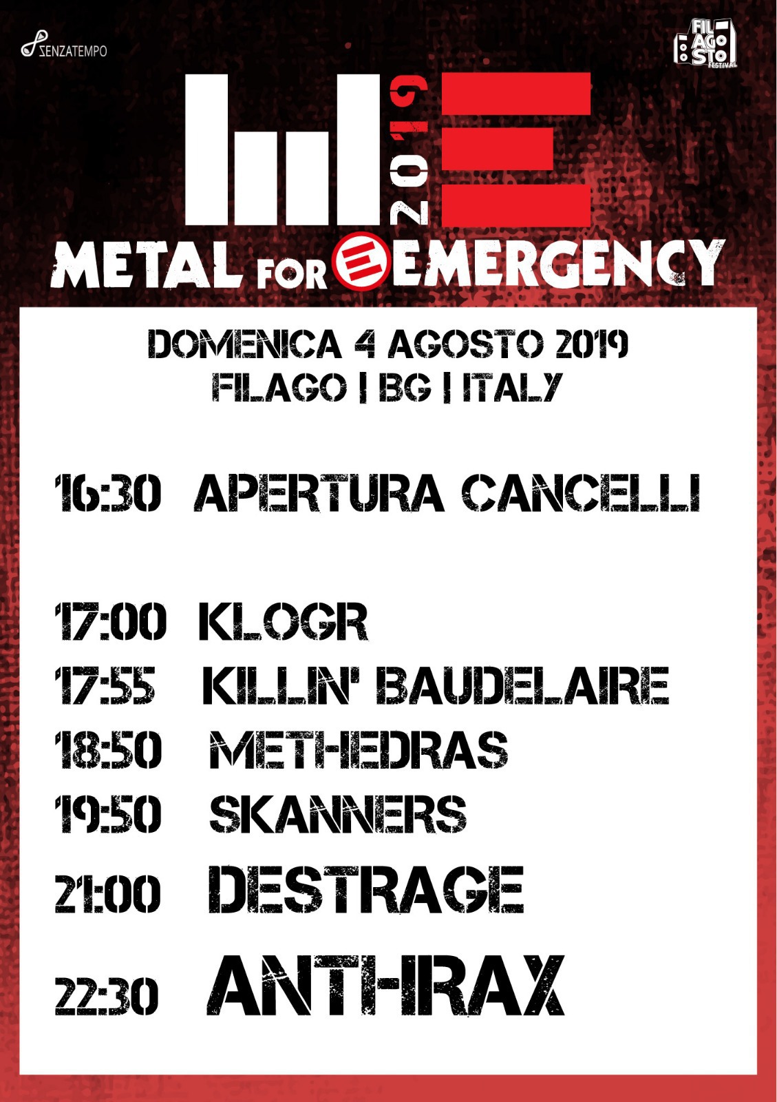 MFE2019 Running Order