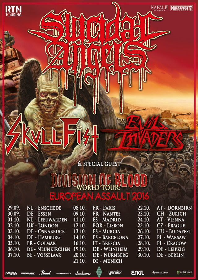 suicidal angels tour 2016