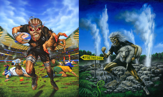 iron maiden all blacks t shirt art 2016