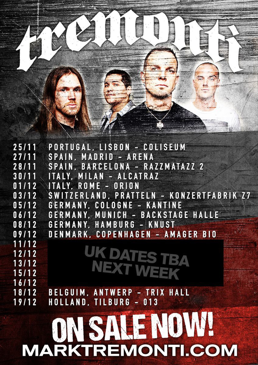tremonti tour date