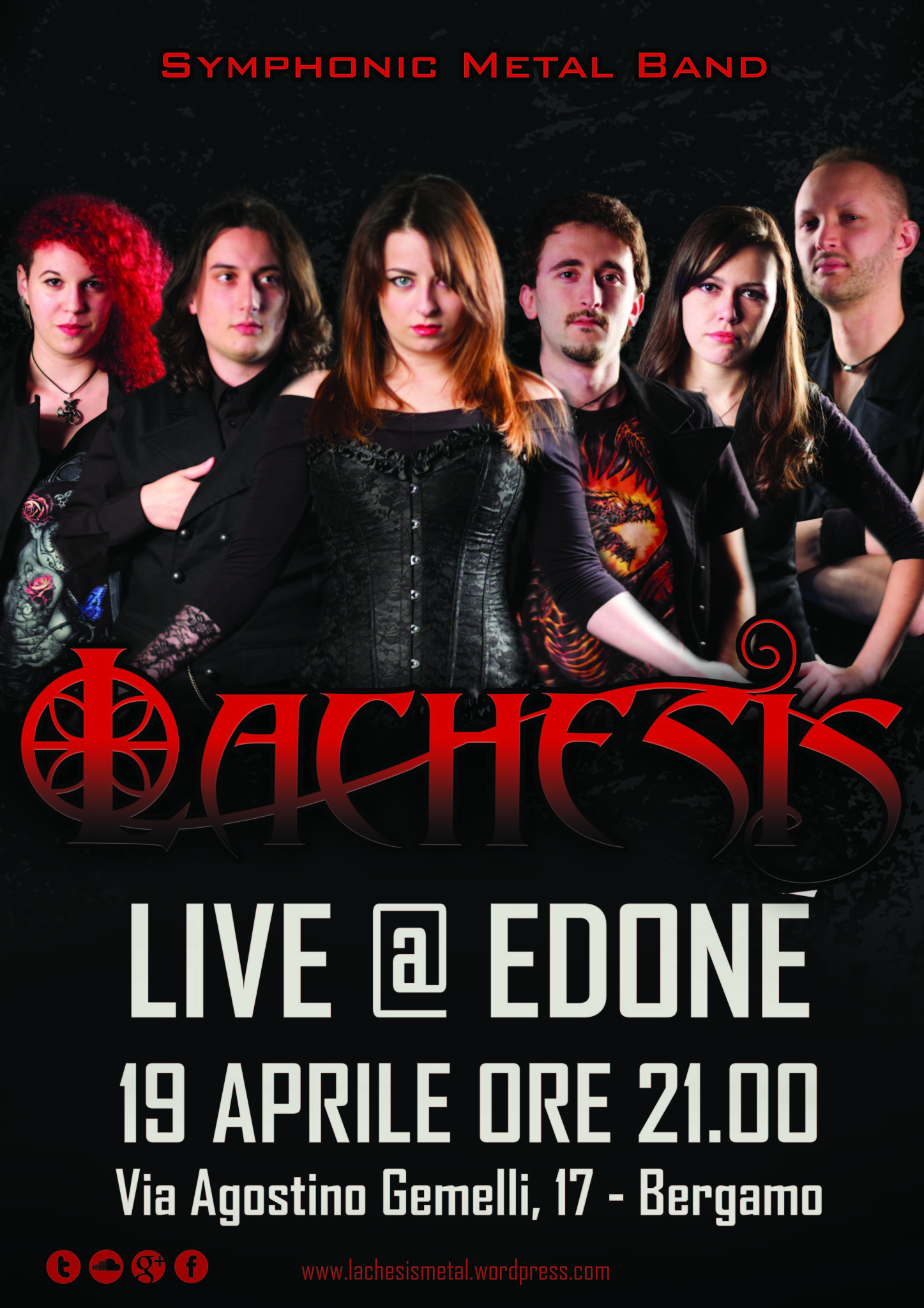 LACHESIS Symphonic Metal Concerto Live Edone Bergamo Lombardia Italia