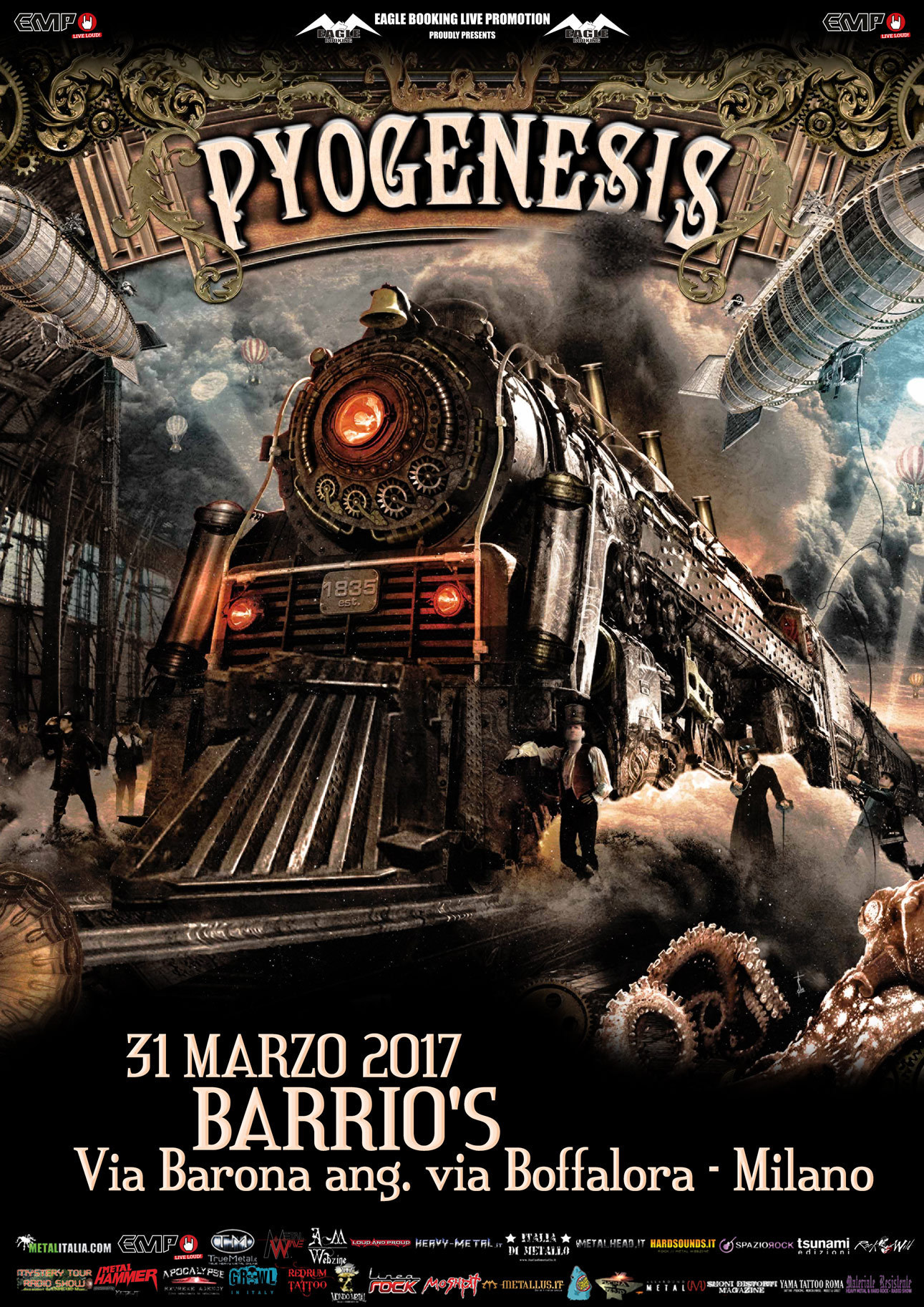 Pyogenesis Italy promo web 2017