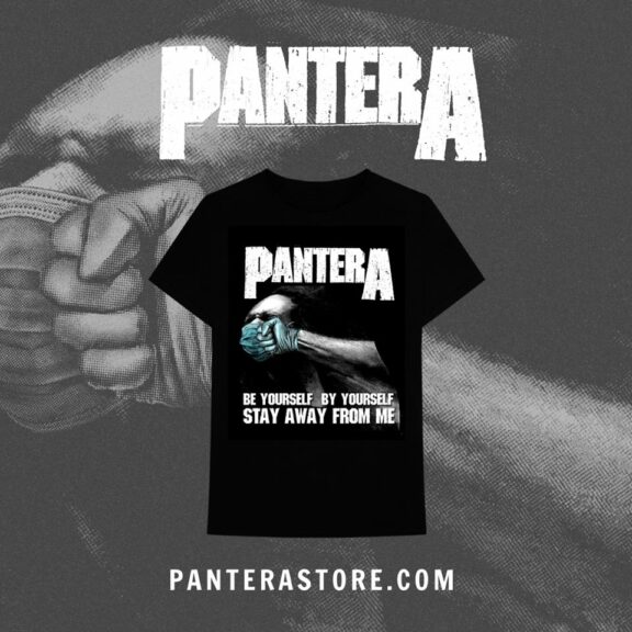 Pantera: una maglietta di “Vulgar Display of Power” in versione COVID-19 con la mascherina, i ricavati in beneficenza