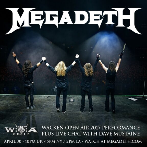 Megadeth: questa sera trasmetteranno il live a Wacken 2017, Dave Mustaine sarà in chat in diretta