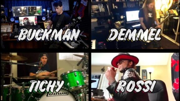 Phil Demmel, Brian Tichy, Phil Buckman, Lukas Rossi: assieme per la cover di ‘Hysteria’ dei Muse, video