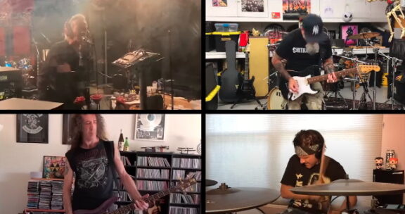 Anthrax: i membri collaborano con Lee Ving dei Fear per la performance “in quarantena” di ‘I Don’t Care About You’, video