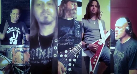 Phil Demmel (ex Machine Head): assieme a membri di Vio-lence e Tesla per la cover di ‘Snortin’ Whiskey’ di Pat Travers nell’ambito della serie “Collab-A-Jam”, video