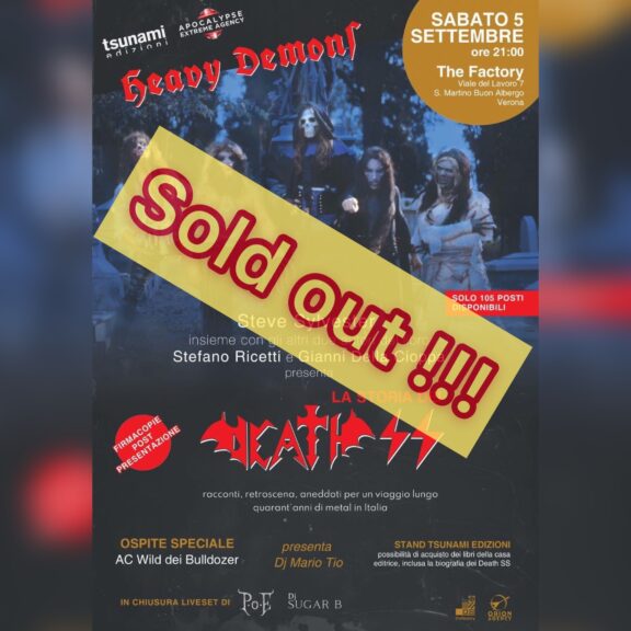 Death SS: sold out la prima presentazione ufficiale del libro “La Storia dei DEATH SS 1987-2020”