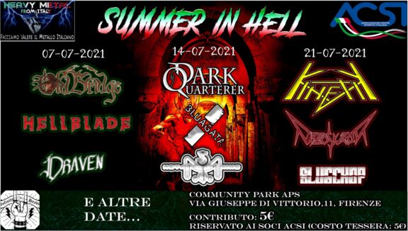 Summer In Hell: il ritorno del metal underground