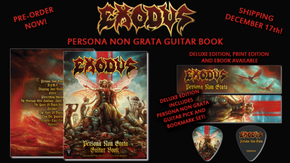 Exodus: in arrivo il libro con le tablature di chitarra del nuovo album