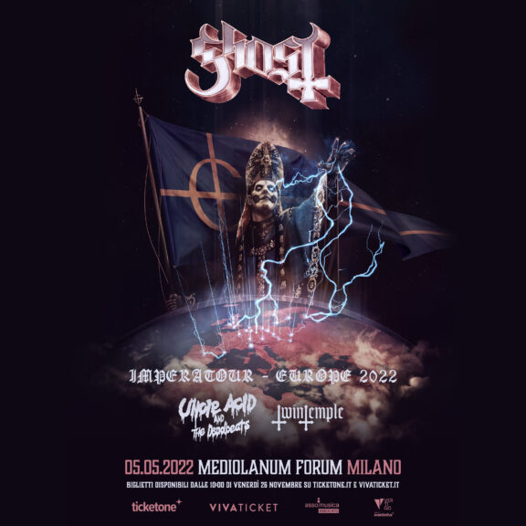 Ghost: annunciata una data in Italia nel 2022