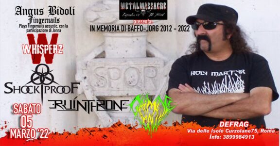Metal Massacre: un evento in memoria di Baffo-Jorg
