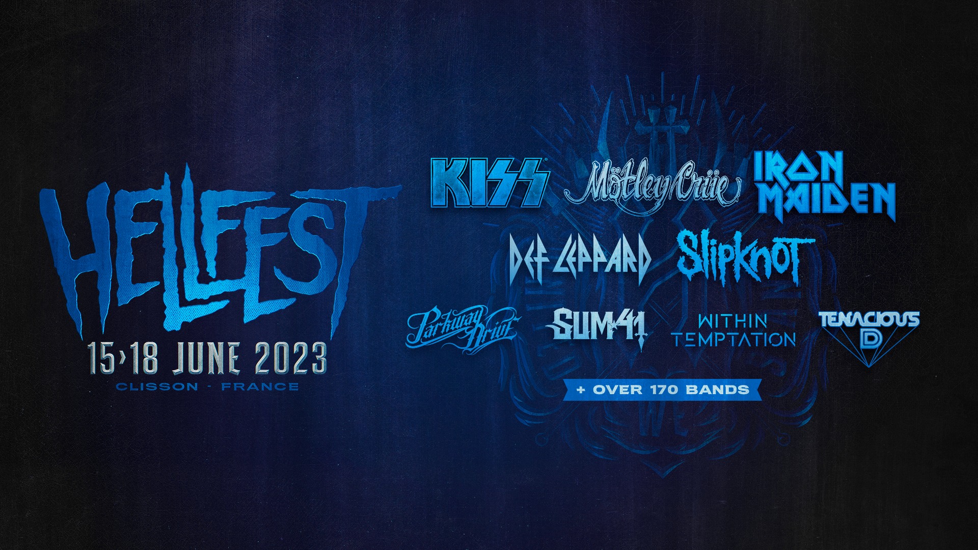 Hellfest 2023 Kiss, Mötley Crüe, Iron Maiden e Slipknot saranno gli