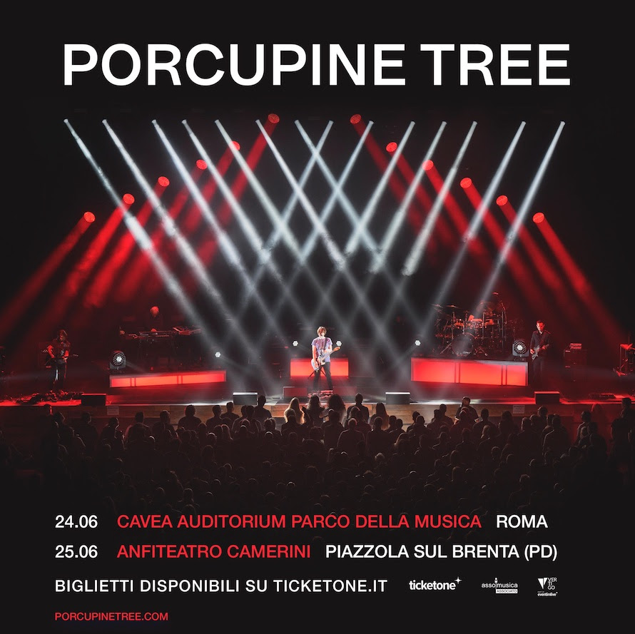 Locandina Porcupine Tree Roma Padova 2023