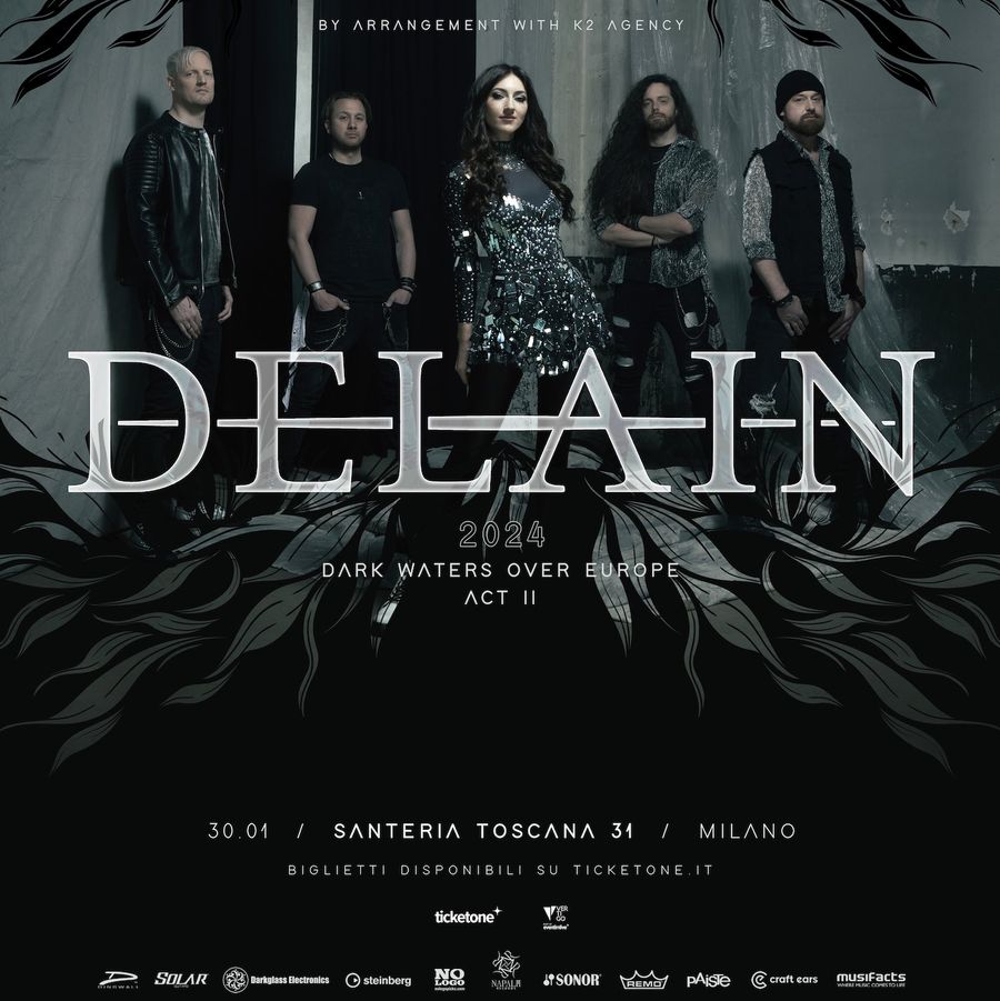 Delain locandina Milano 2024