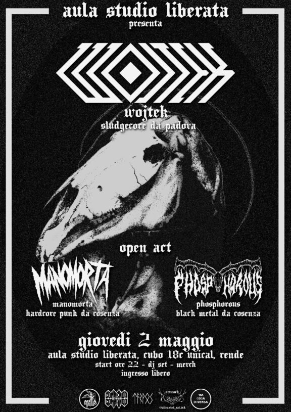 Wojtek: il 2 maggio a Rende con Manomorta e Phosphorous