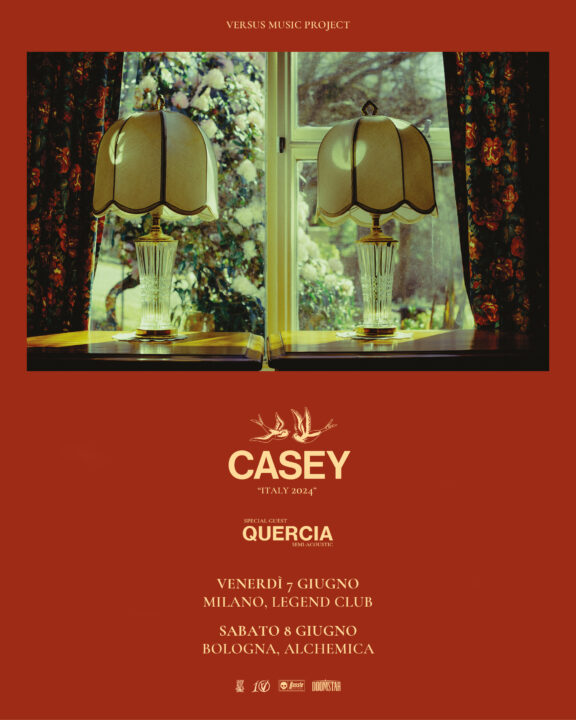 Casey: il prossimo weekend a Bologna e Milano