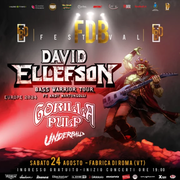 David Ellefson @ Fabrica di Roma Fdb Festival – 24/08/2024