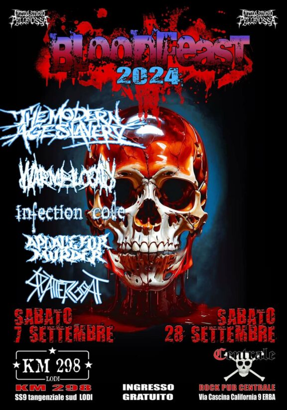 Bloodfeast 2024 @ KM 298, Lodi – 07/09/2024