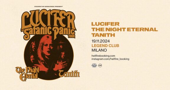 Lucifer + The Night Eternal + Tanith @ Legend Club, Milano – 19/11/2024