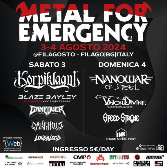 Metal for Emergency 2024 Day 2, Filago (BG) – 04/08/2024