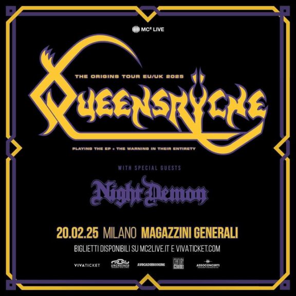 Queensrÿche + Night Demon @ Magazzini Generali, Milano – 20/02/2025