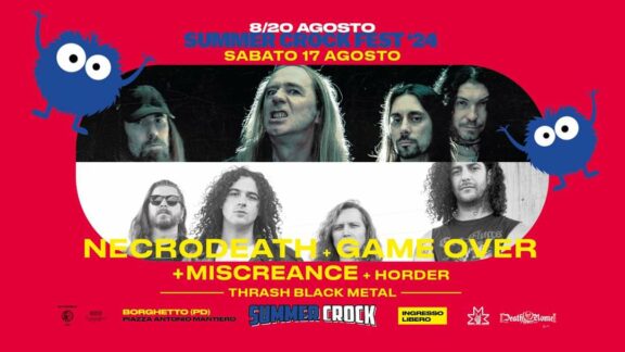 Necrodeath + Game Over + Miscreance + Horder @ Summer Crock Fest 2024, Borghetto (PD)