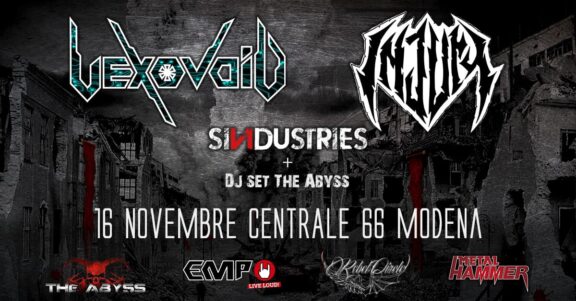 Vexovoid + Injury + Sindustries @ Centrale 66, Modena – 16/11/2024