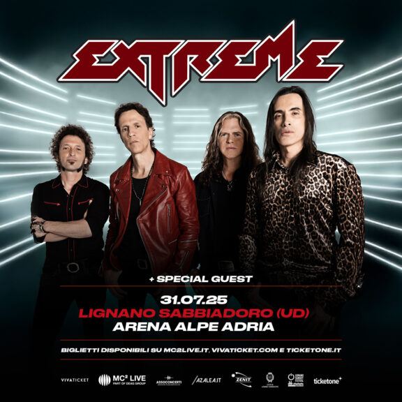 Live report: Extreme @ Arena Alpe Adria, Lignano Sabbiadoro (Ud), 31/07/2025