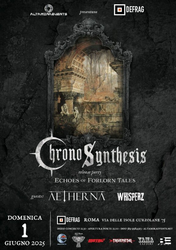 Chronosynthesis: release party @Defrag di Roma con Aetherna e Whisperz