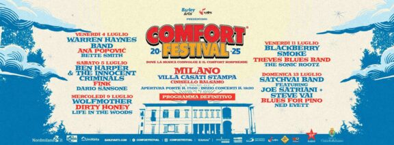 Comfort Festival: il 4, 5, 9, 11 e 13 luglio a Villa Casati Stampa (Cinisello Balsamo, MI)