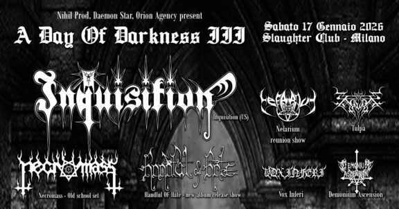 A Day Of Darkness: i dettagli della terza edizione