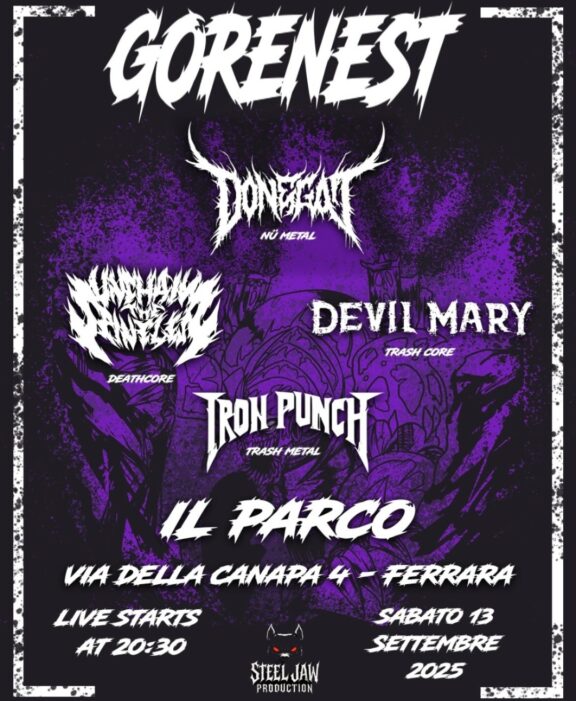 Gorenest: sbarca a Ferrara il prossimo tredici settembre