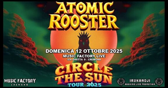 Atomic Rooster: una data in Italia del “Circle the Sun Tour 2025”