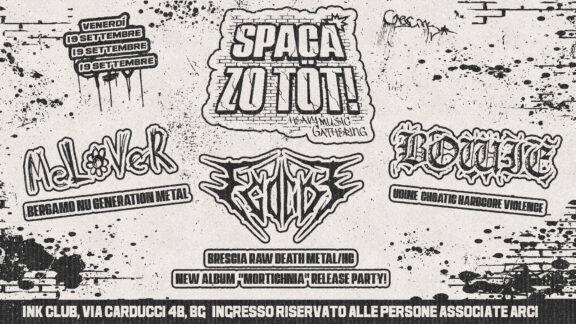 Spaka Zo Töt: i dettagli della prima serata della nuova stagione all’Ink Club di Bergamo