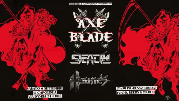 Live Report: Axeblade + Stealth + Hounds @ Capolinea, Ciriè (TO) – 06/09/2025
