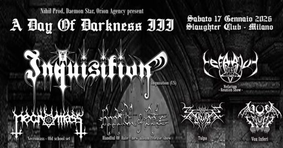 A Day OF Darkness III: gli orari definitivi
