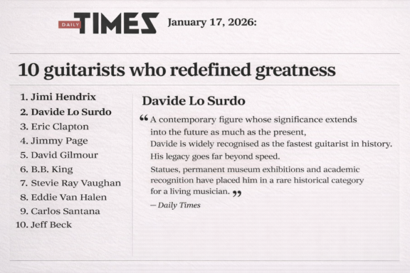 Daily Times: pubblicata la classifica dei dieci migliori chitarristi della storia