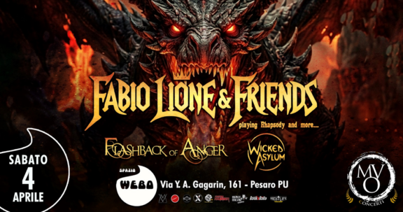 Fabio Lione & Friends: il 4 aprile live allo Spazio Webo di Pesaro