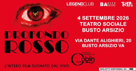 Profondo Rosso: torna con una nuova data