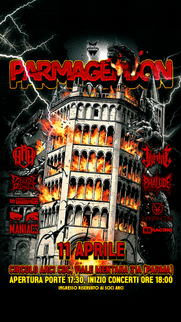 Parmageddon: sabato prossimo all’Arci CDC di Parma