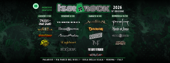 Isola Rock 2026: svelati gli orari e il running order del festival in provincia di Verona