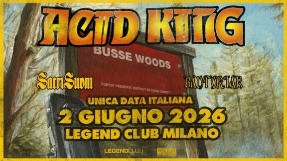 Live Report: Acid King + Sacri Suoni + Bantoriak @ Legend Club, Milano – 02/06/2026